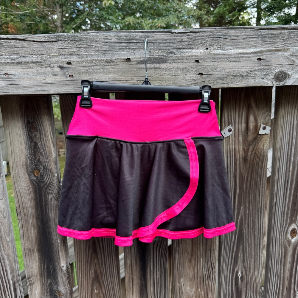 Faye + Florie Pink and Black Women's Skort